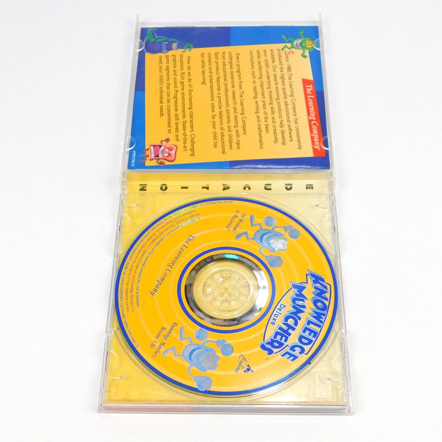 Knowledge Munchers Deluxe PC CD ROM Game Tested Complete In Jewel Case 1997 TLC