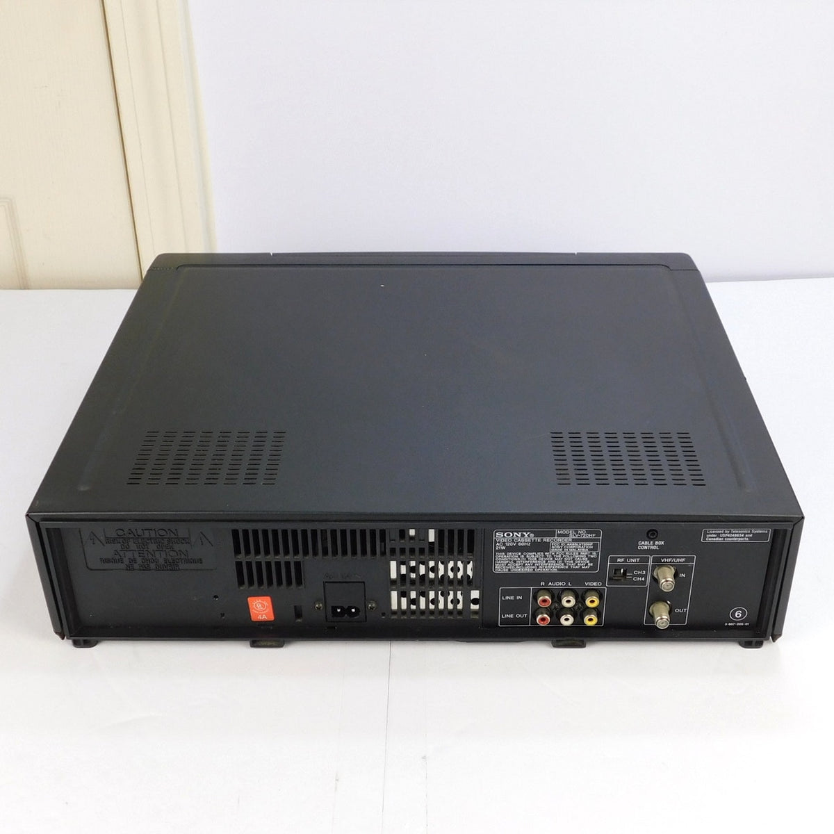 Sony SLV-720HF VHS VCR Hi-Fi Stereo 4 Head New Belts Tested Working No Remote