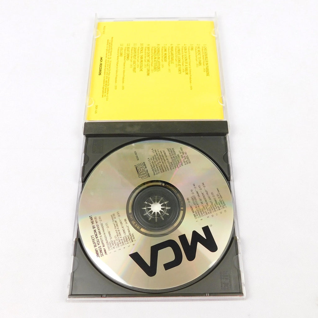 Jimmy Buffett Songs You Know By Heart Greatest Hits CD 1985 MCAD-5633