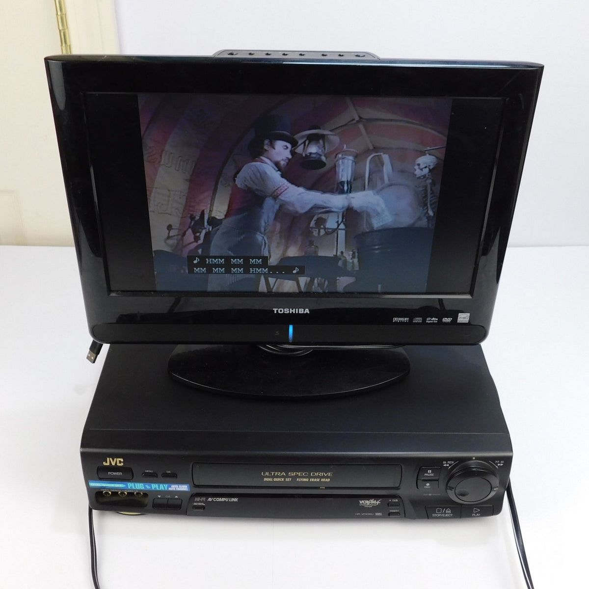 JVC HR-VP638U VCR VHS Player Recorder Tested Working No Remote 4 Head Hi-Fi