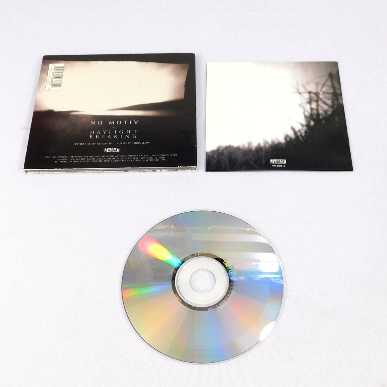 No Motiv Daylight Breaking CD 2004 Tested Vagrant Records VR388-2 Digipak
