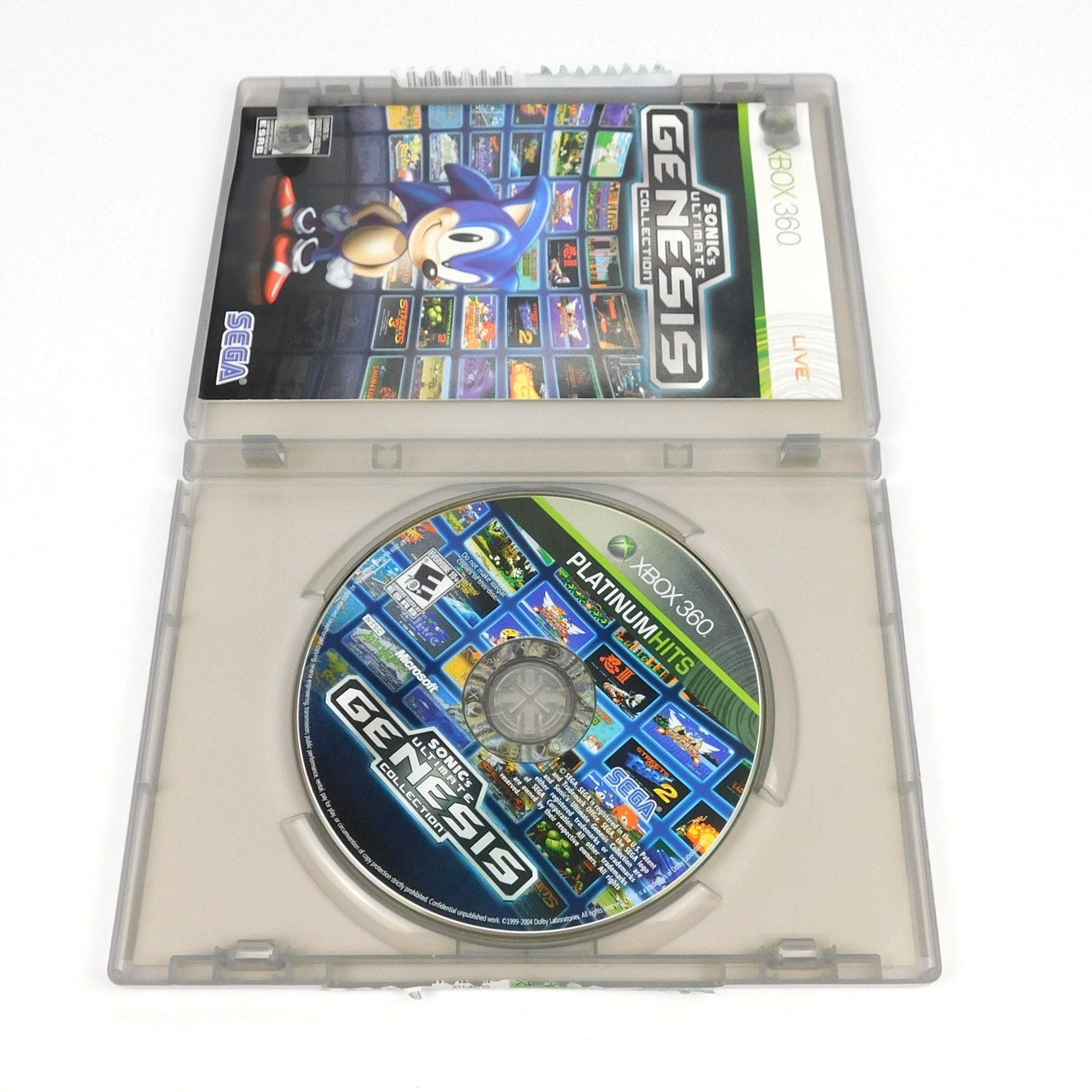 Sonic's Ultimate Genesis Collection Microsoft Xbox 360 Complete CIB Tested 2009