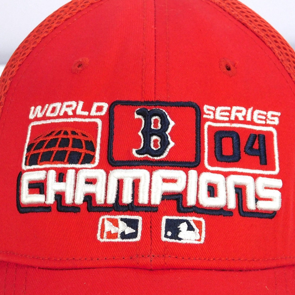 2004 Boston Red Sox World Series Champions New Era Mesh Hat Cap MLB OSFA Red