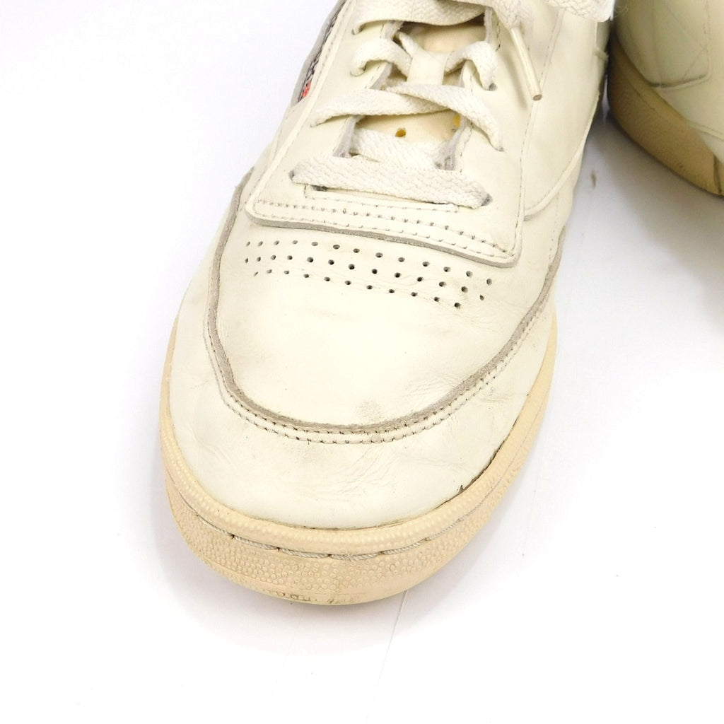 Vintage 90s Reebok Club C Sneakers Size Men's 11.5 Soft Leather White Beige