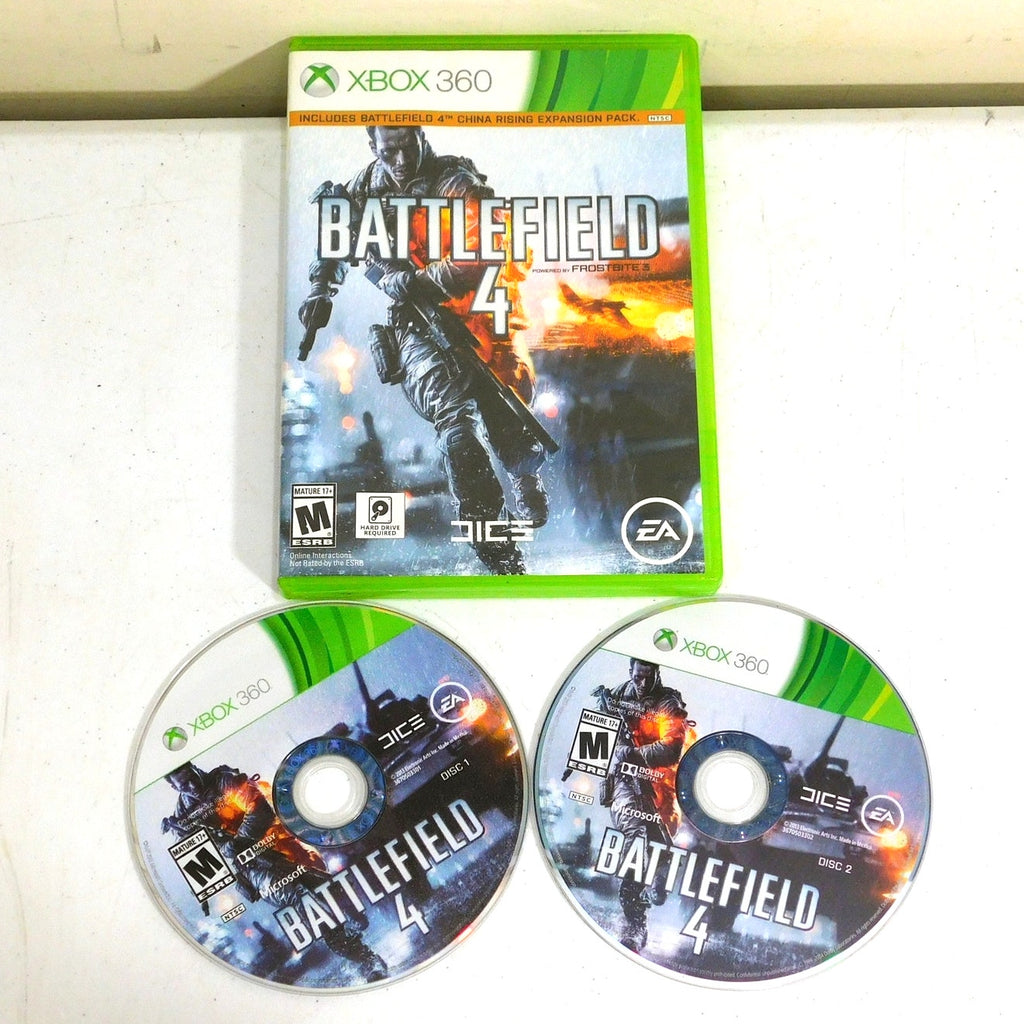 Battlefield 4 Microsoft Xbox 360 Tested Working 2 Discs No Manual