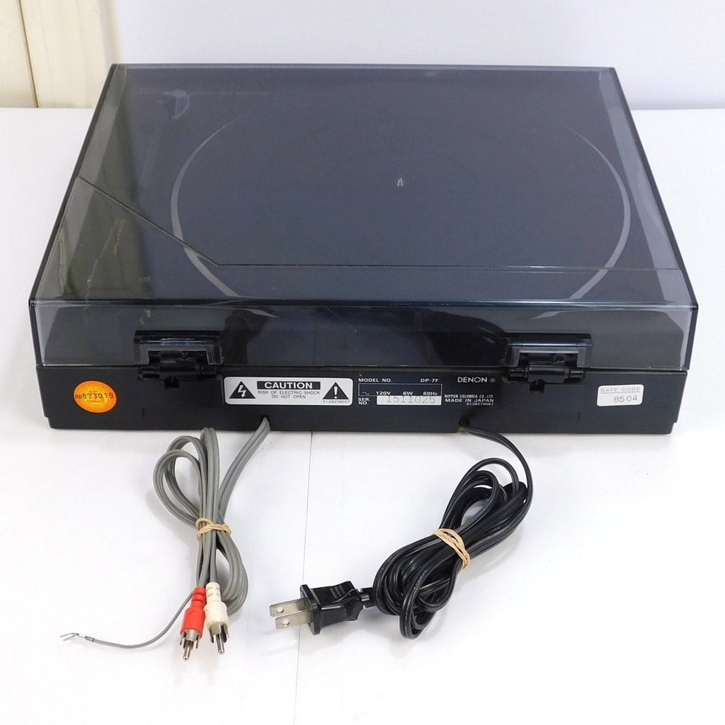 Denon DP-7F Quartz Direct Drive Automatic Turntable New AT81CP Cartridge Tested