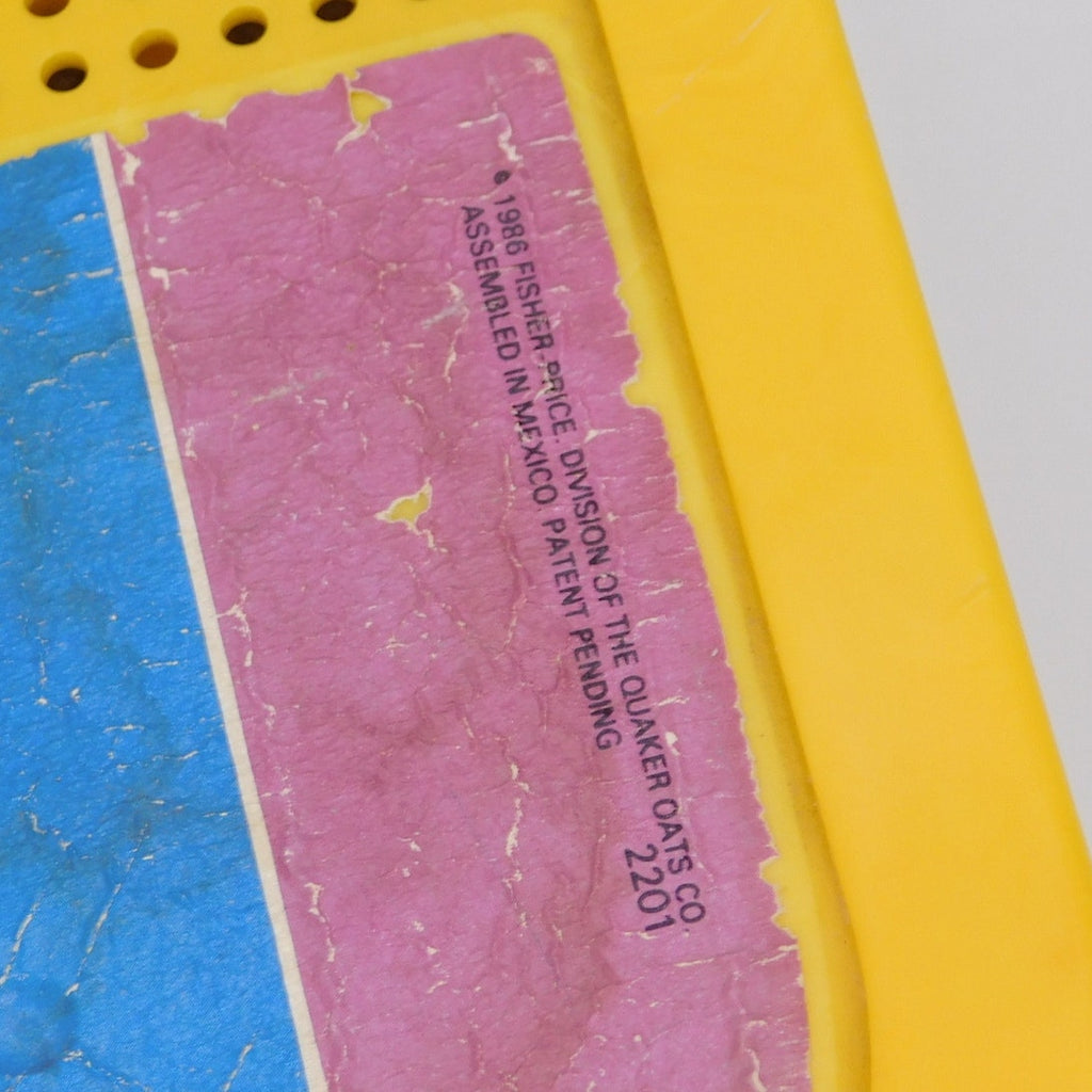 Vintage Fisher Price Grand Piano 1986 Yellow Rainbow Keys 2201 Tested