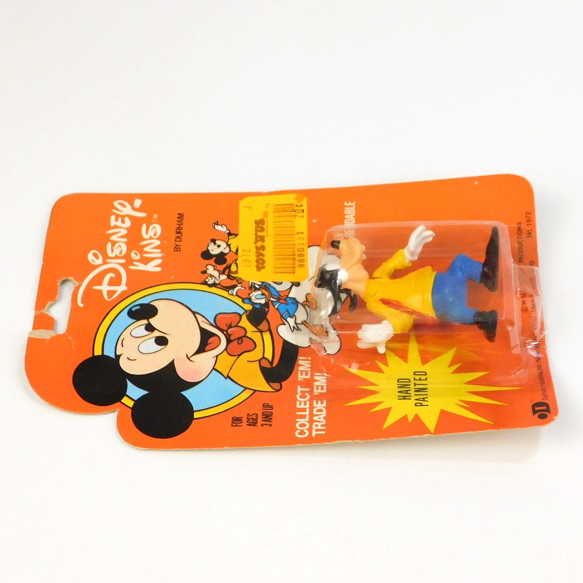 Vintage 1972 Disneykins Goofy Durham Hand Painted Figure Sealed Card Toys R Us