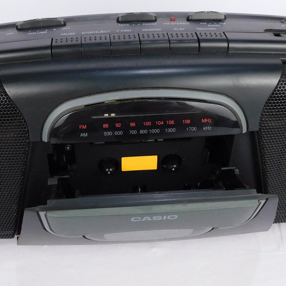 Casio SD-202S Portable Stereo Radio Cassette Recorder Serviced Vintage 90s Tech