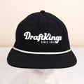 Draftkings Rope Brim Snapback Hat Adjustable Embroidered Golf Black White