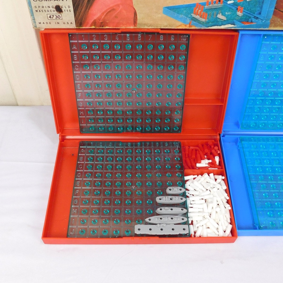 Vintage Battleship Game 1971 Milton Bradley 4730 Complete In Box