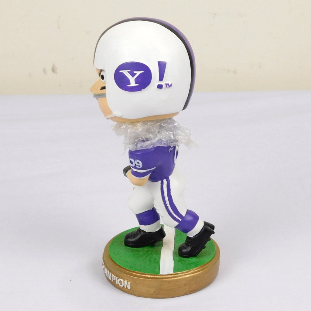 Yahoo Fantasy Football Bobblehead 2009 Champion Prize 6 Inch Purple Logo