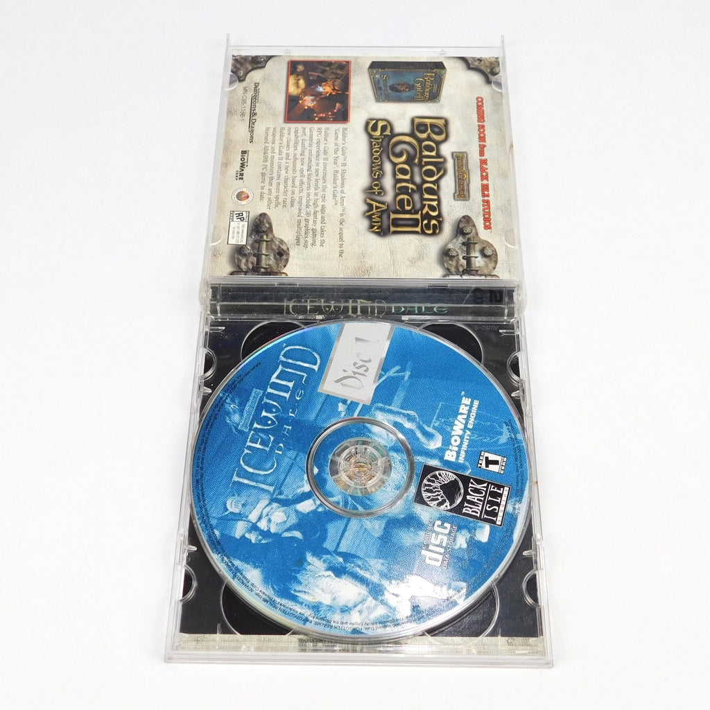 Icewind Dale PC CD ROM 2 Disc Black Isle BioWare D&D Windows RPG Jewel Case 2000
