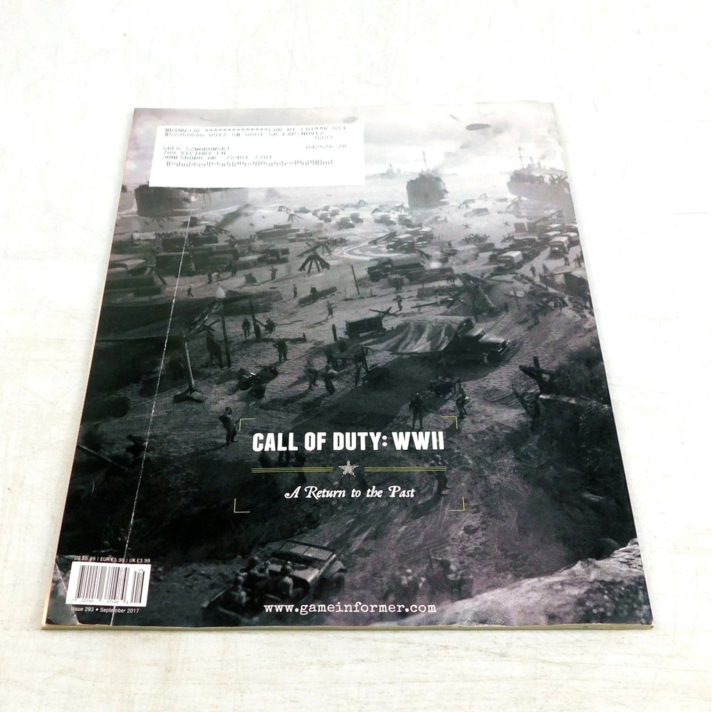 Game Informer Magazine Issue 293 September 2017 Call Of Duty WWII Retro Cover