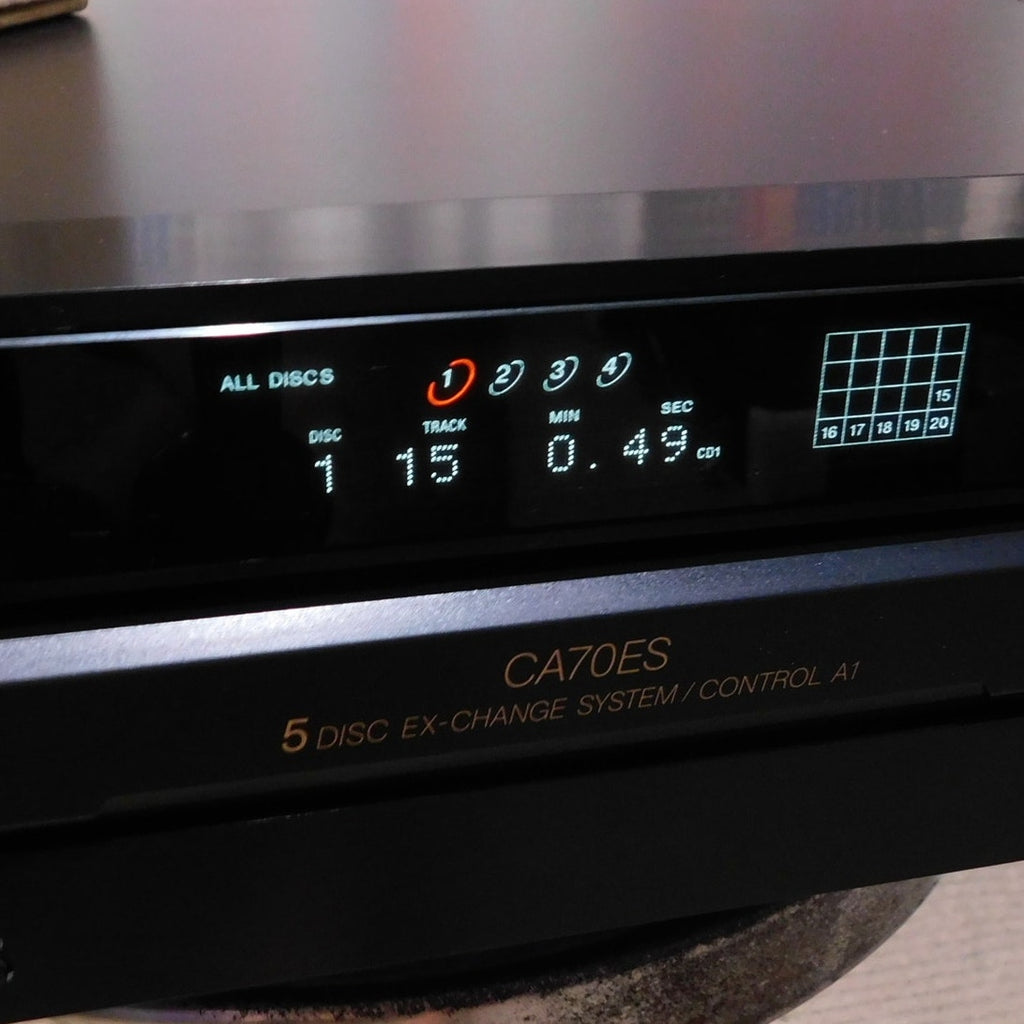 Sony CDP-CA70ES CD Player 5 Disc Carousel Fully Tested Working w/ Remote 1999