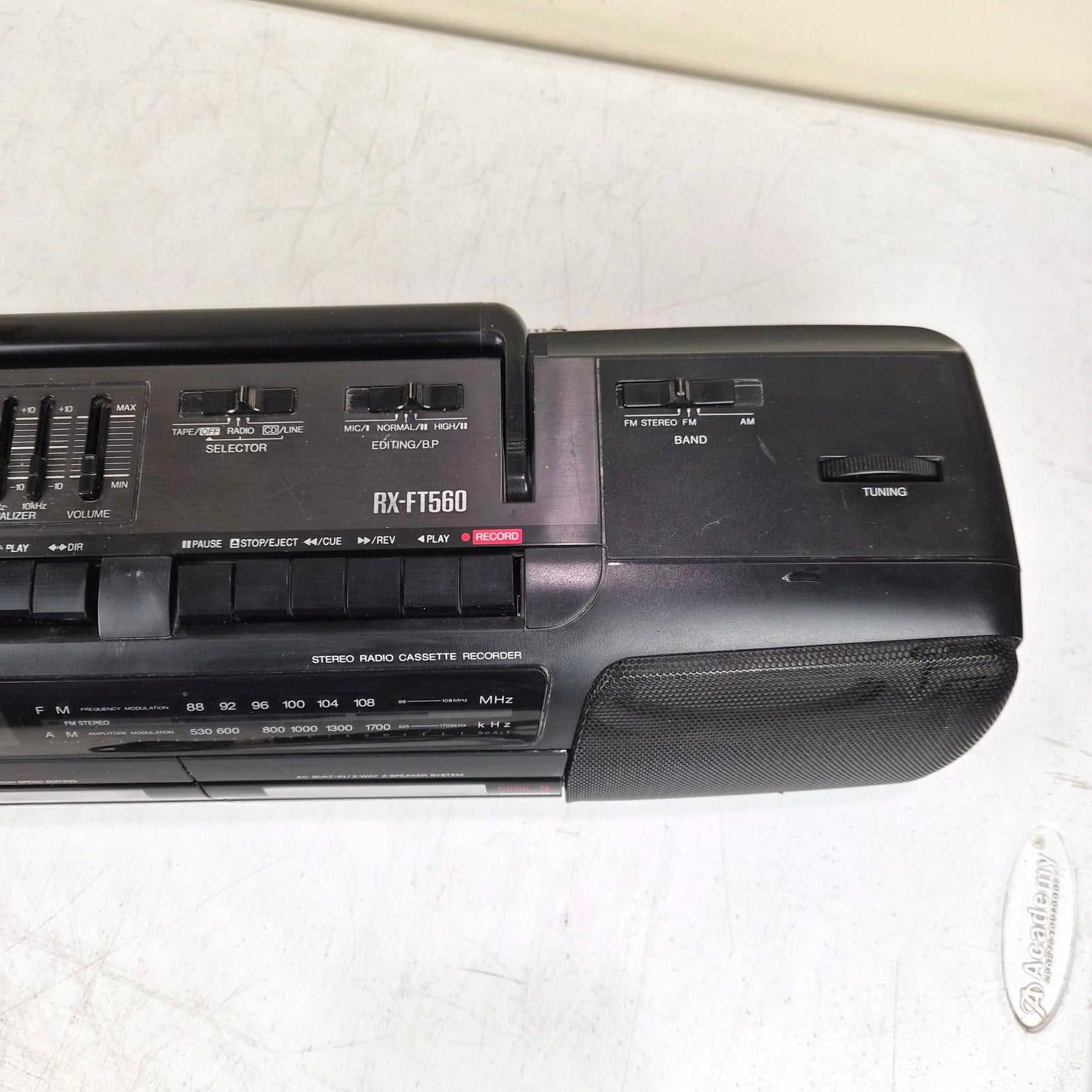 Panasonic RX-FT560 Portable Stereo Boombox Dual Cassette Tested Serviced Vintage