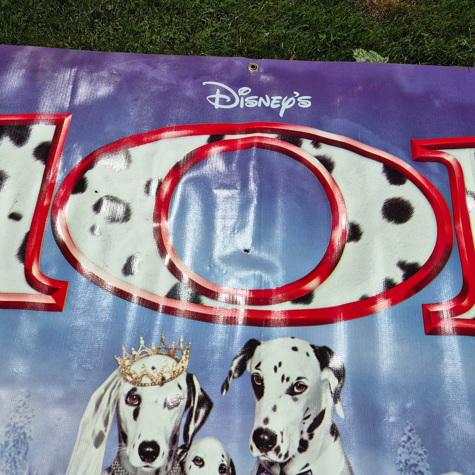 Disney 101 Dalmatians Movie Theater Vinyl Banner 10' x 4' Thanksgiving 1996