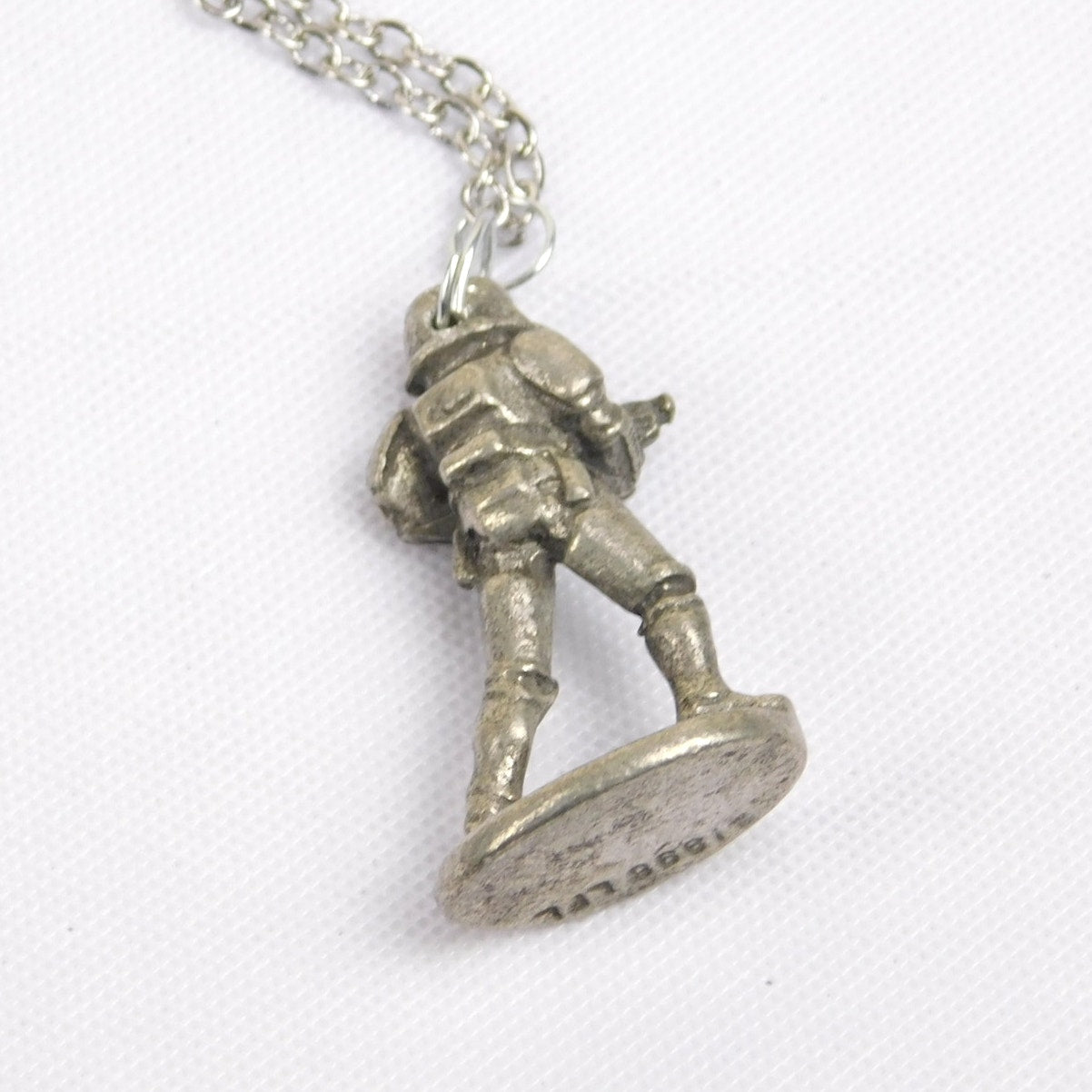 Vintage Stormtrooper Necklace Star Wars Monopoly Game Piece Sterling Silver 1996