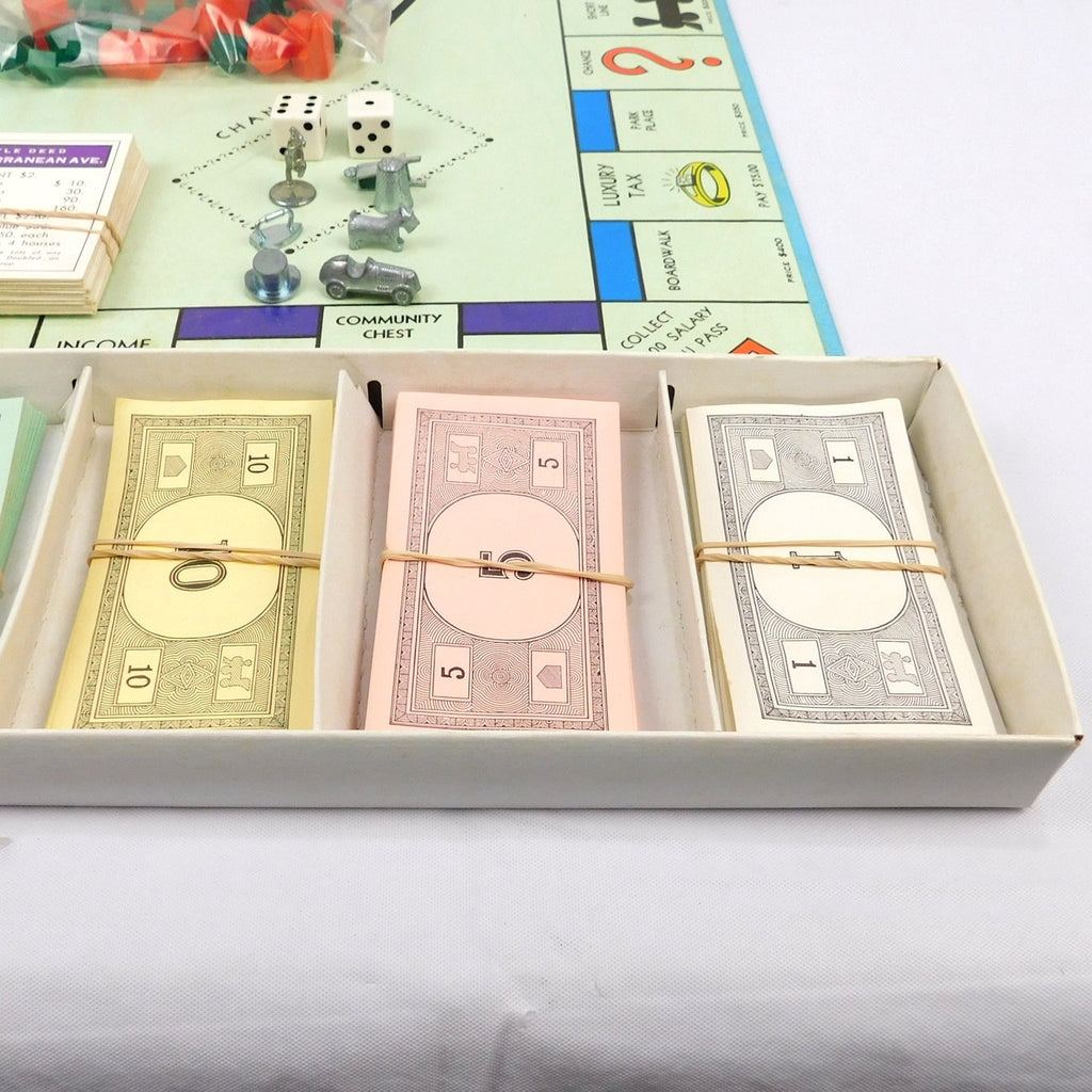 Vintage Monopoly Board Game 1974 Complete In Box Parker Brothers
