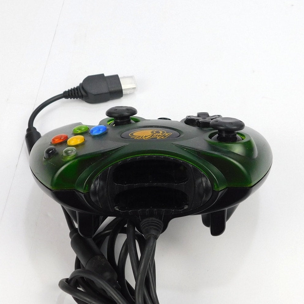 Mad Catz Original Xbox Controller 4516 Translucent Green Wired Y2K 2001