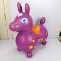 Vintage Rody Bounce Horse 1984 Ledraplastic Italy Purple Yellow Inflatable 20"