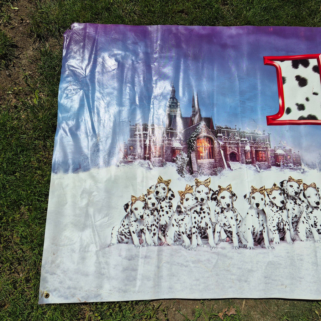 Disney 101 Dalmatians Movie Theater Vinyl Banner 10' x 4' Thanksgiving 1996