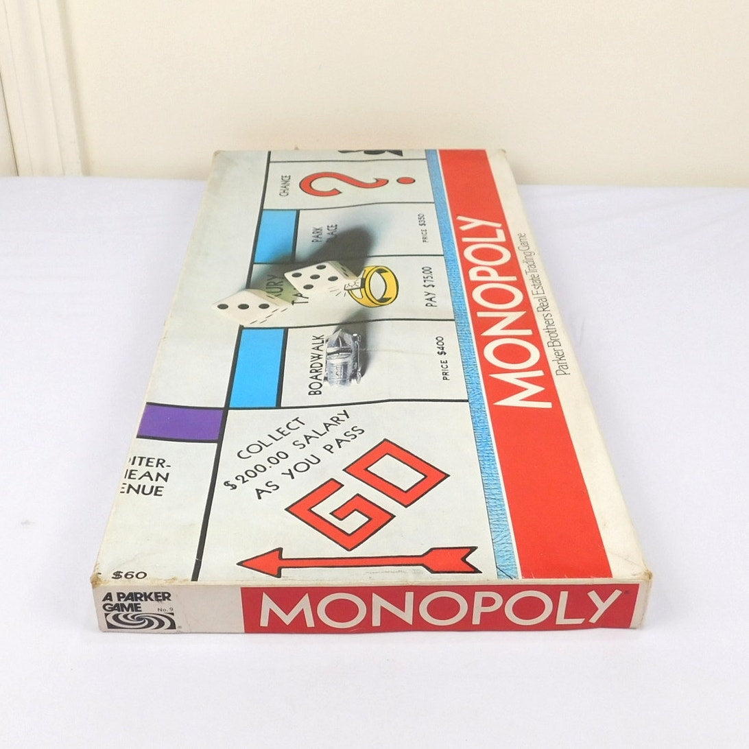 Vintage Monopoly Board Game 1974 Complete In Box Parker Brothers