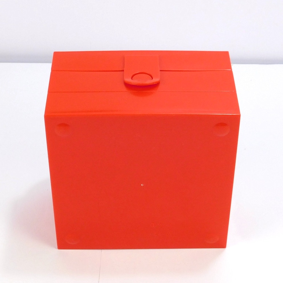 LEGO Room Copenhagen 4024 Red Brick Lunch Box Pink Handle Storage Container