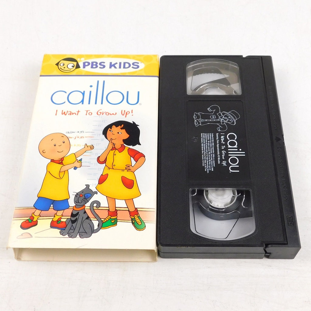 Caillou I Want To Grow Up VHS Tested PBS Kids 2002 Warner Bros CINAR