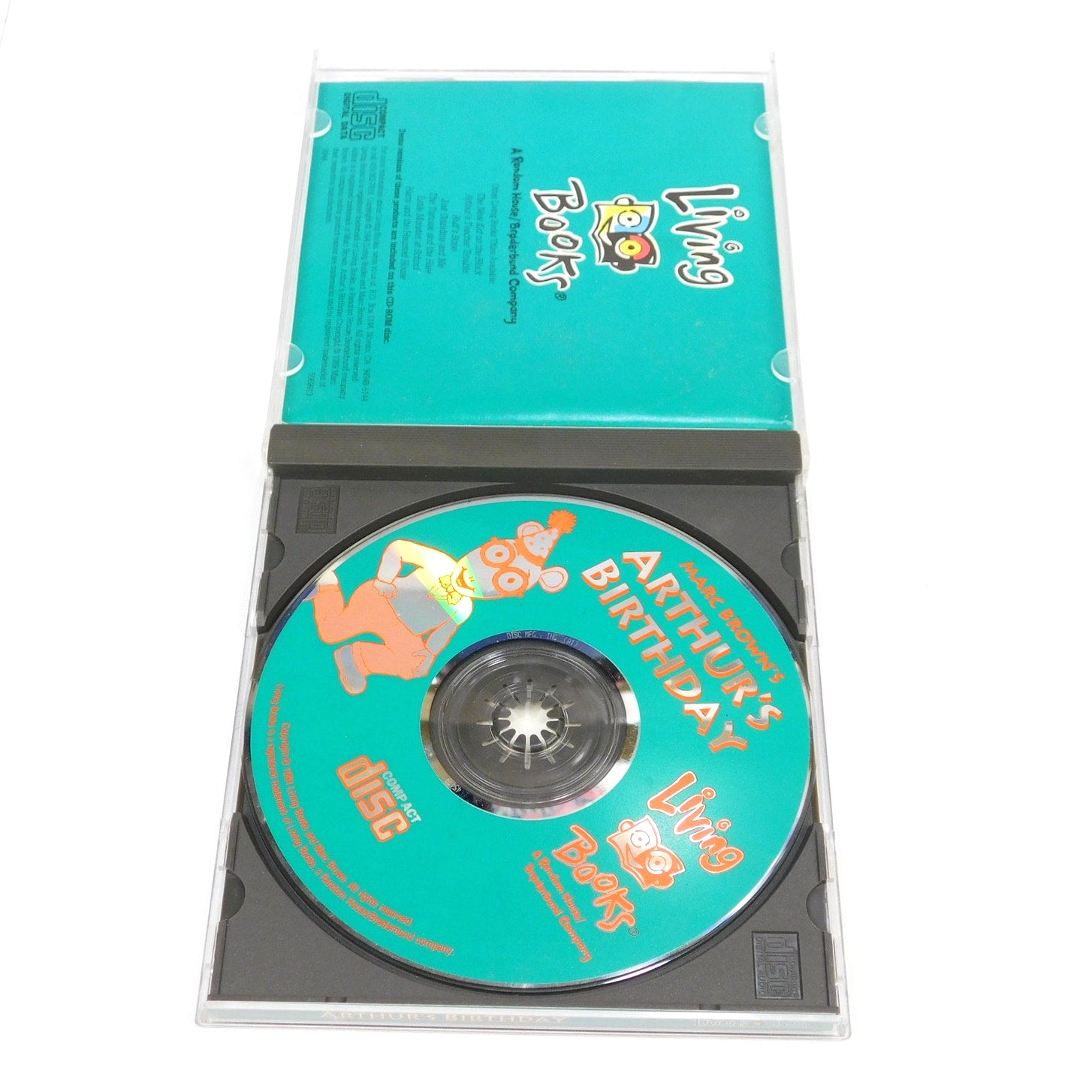 Arthur's Birthday Living Books PC CD ROM Tested Working 1994 Marc Brown Aardvark