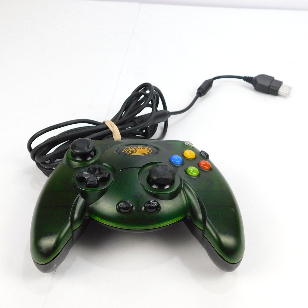 Mad Catz Original Xbox Controller 4516 Translucent Green Wired Y2K 2001