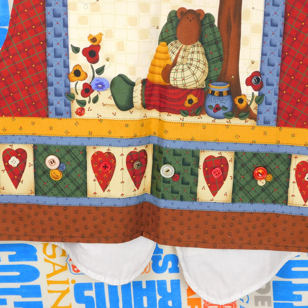 90s Country Bears At Heart Teacher Vest - Size XL (see measurements)