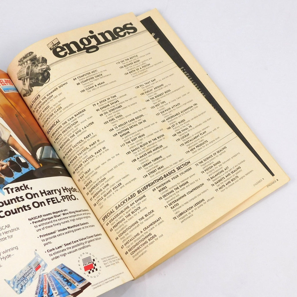 Hot Rod Magazine High Performance Series Engines 1987 Backyard Blueprints Vol 3