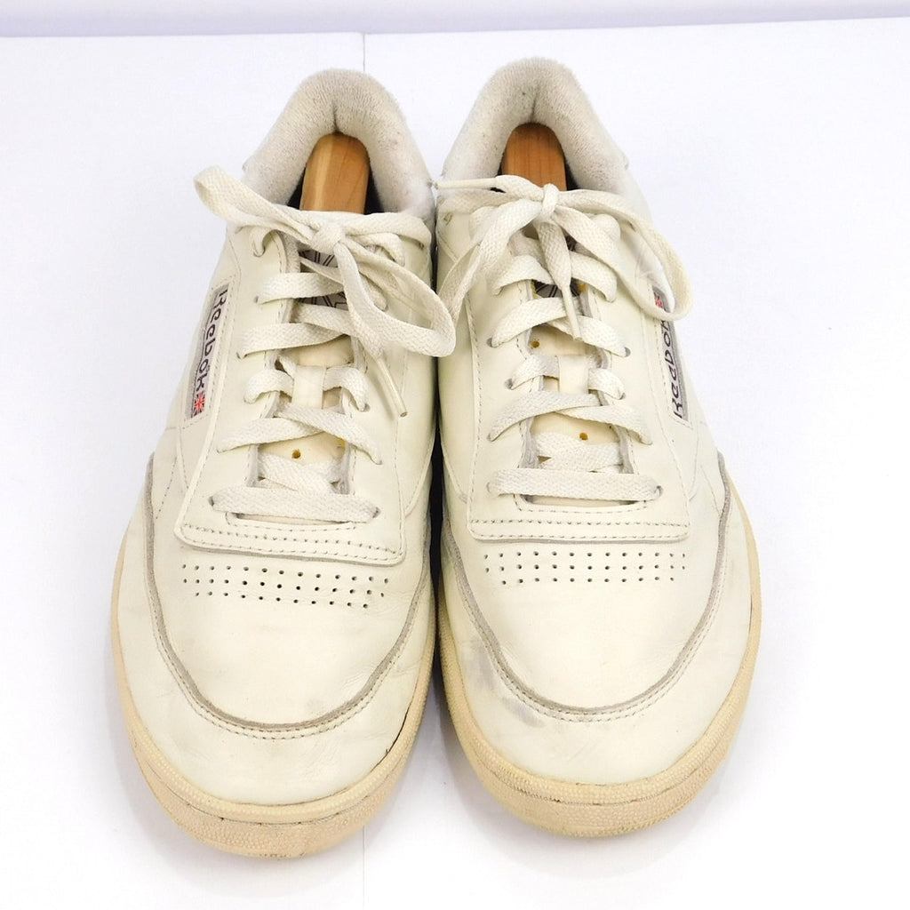 Vintage 90s Reebok Club C Sneakers Size Men's 11.5 Soft Leather White Beige