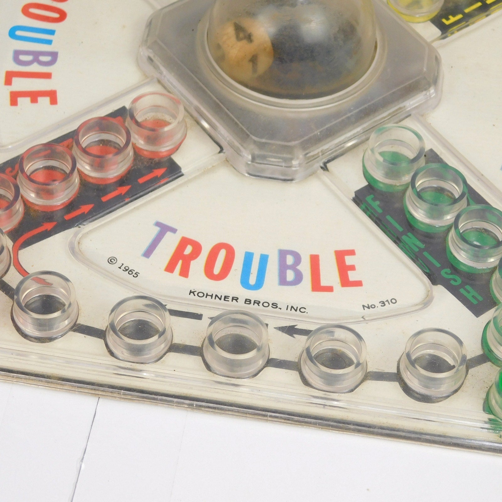 Vintage 1965 Kohner Trouble Pop-O-Matic Board Game Complete In Box No. 310