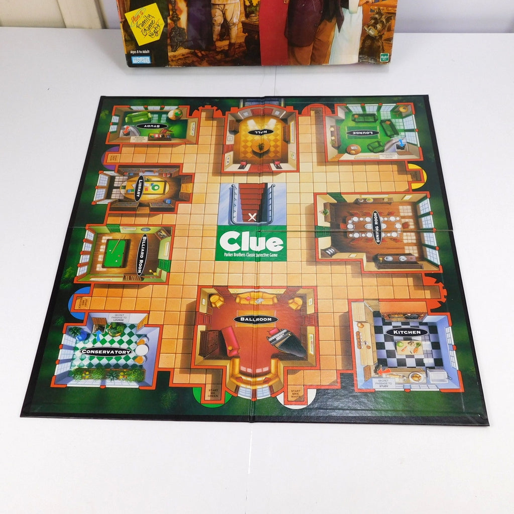 1998 Parker Brothers Clue Classic Detective Board Game Complete CIB