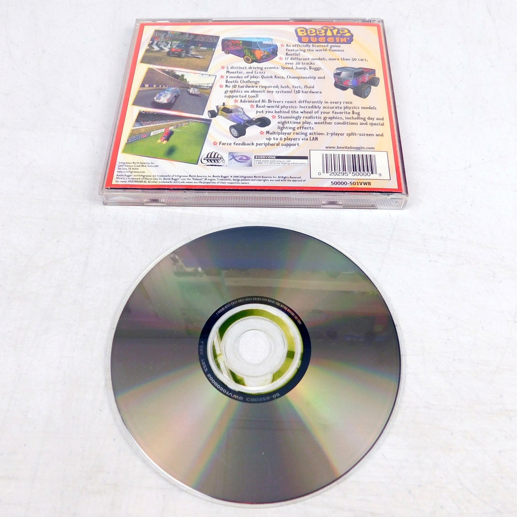 Beetle Buggin PC CD ROM Game Tested Infogrames 2000 Windows 95 98