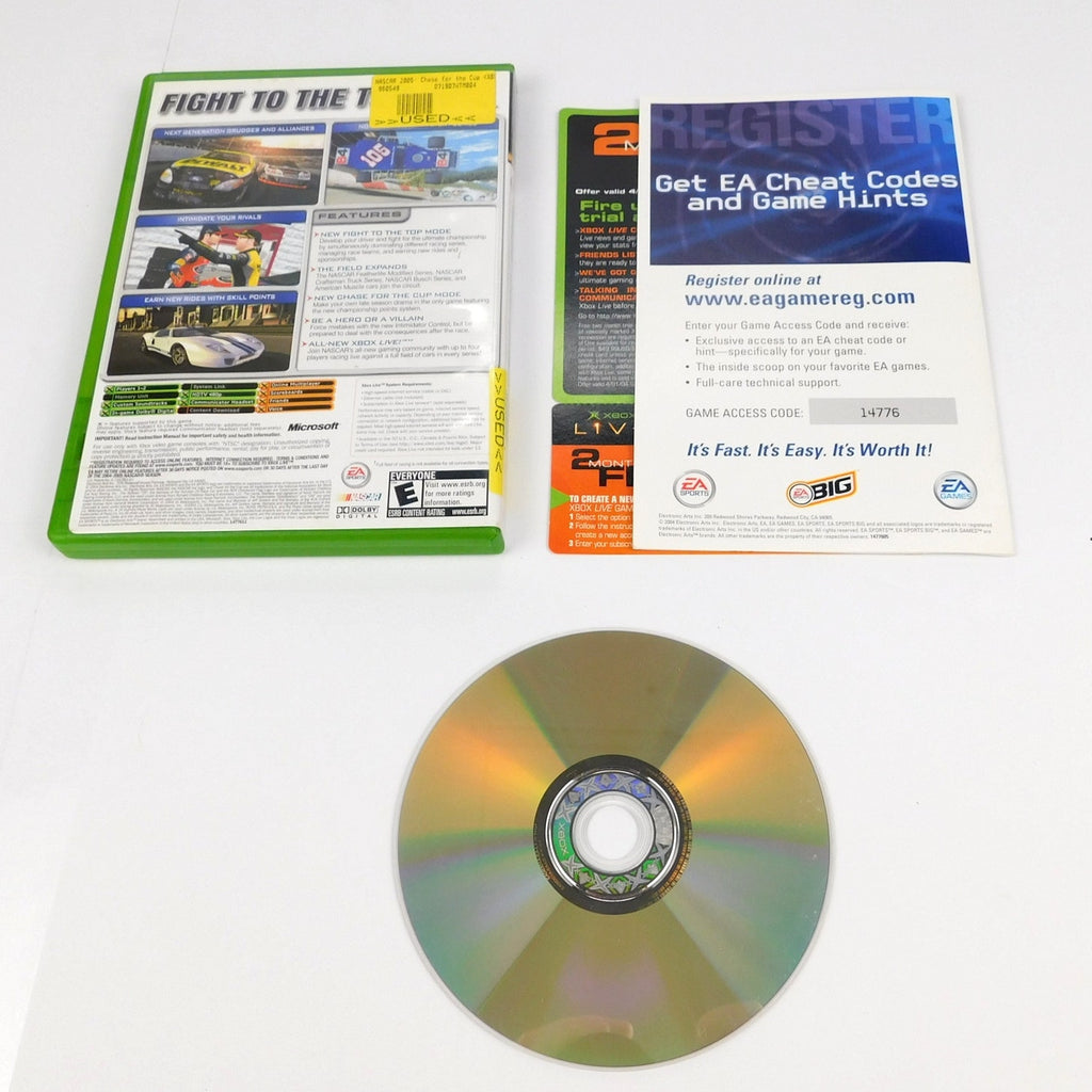 NASCAR 2005 Chase For The Cup Microsoft Xbox Original Complete CIB Tested