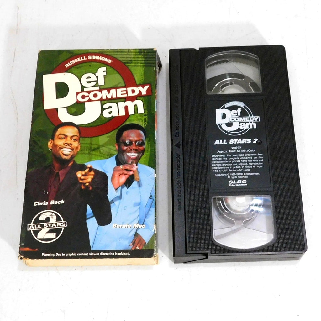 Def Comedy Jam All Stars 2 VHS Tape Tested Working Chris Rock Bernie Mac 2000