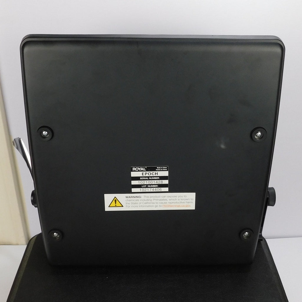 Royal Epoch Portable Manual Typewriter Black w/ Hard Carrying Case Tested