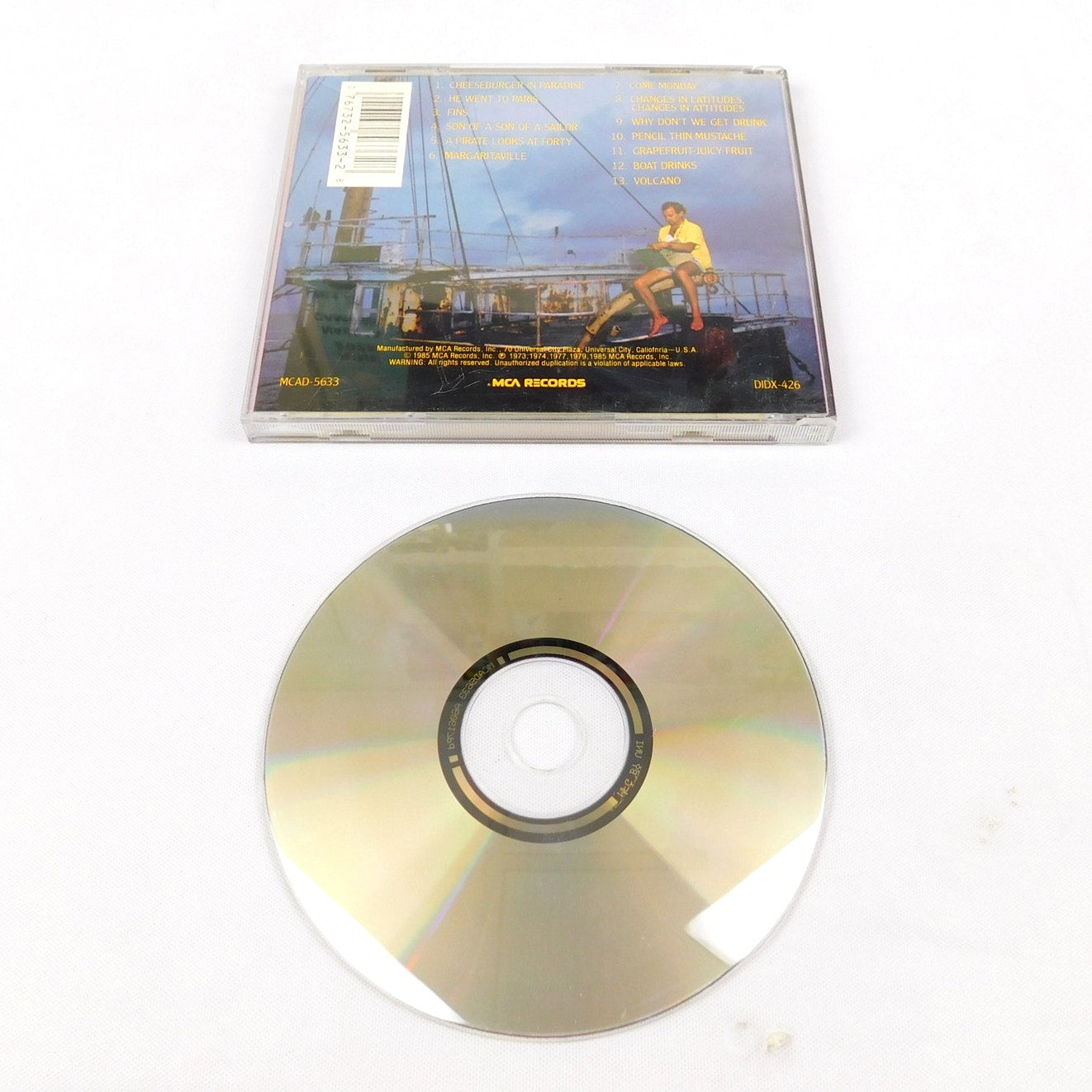 Jimmy Buffett Songs You Know By Heart Greatest Hits CD 1985 MCAD-5633