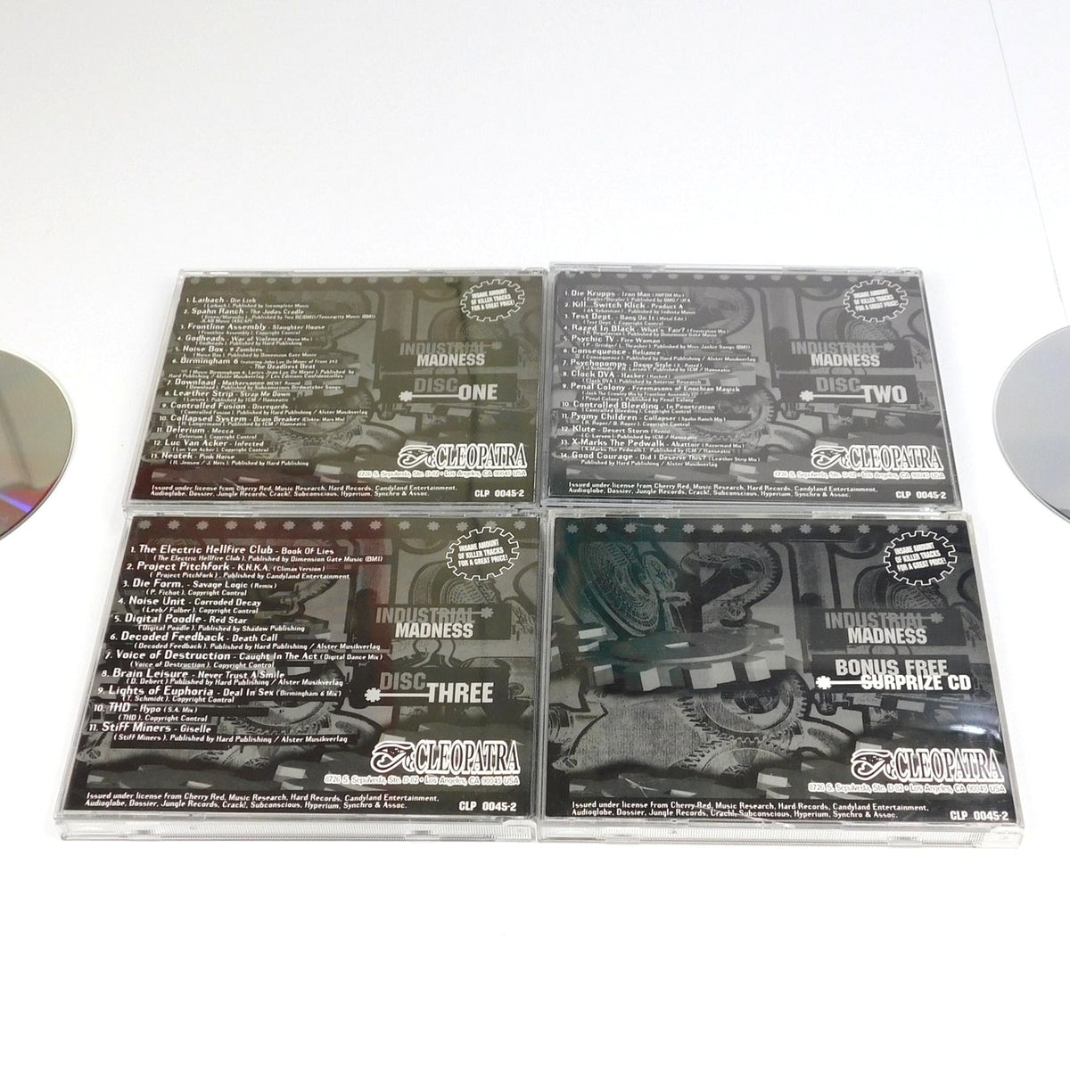Industrial Madness 4 CD Set 1997 Cleopatra Die Krupps Isolation Bonus Disc