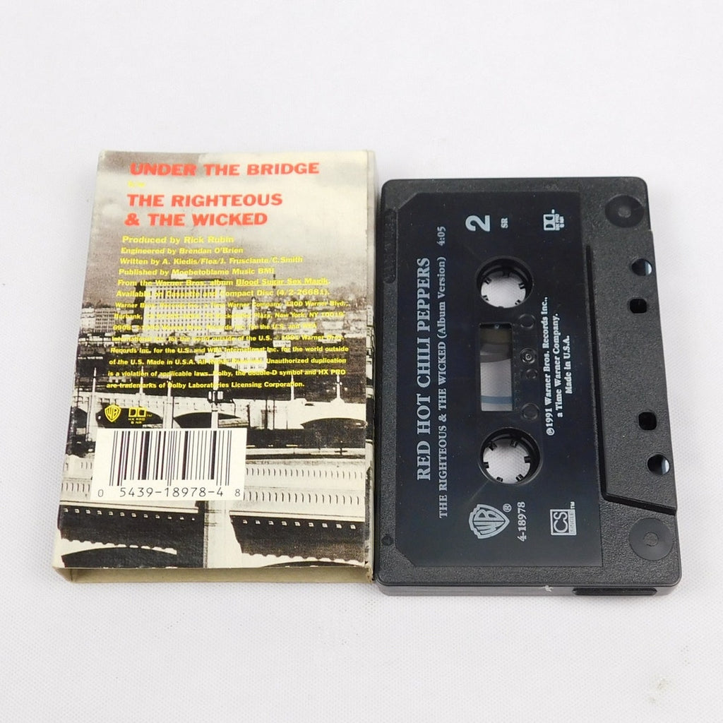 Red Hot Chili Peppers Under The Bridge Cassette Single 1991 Tested Warner Bros