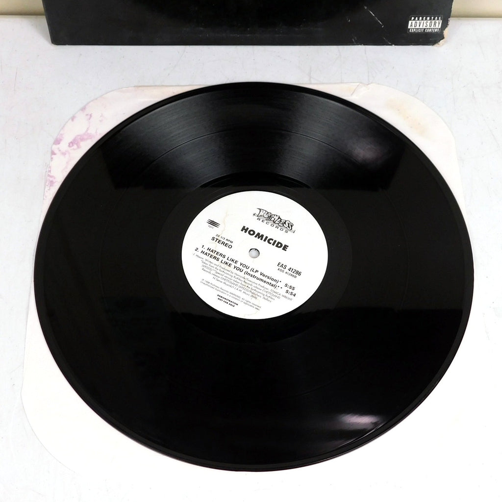 Homicide Neva Say Promo Vinyl LP Single 1998 Ruthless Records EAS 41286