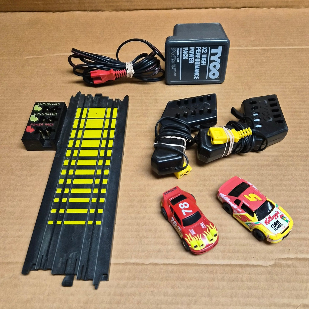 TYCO Magnum 440-X2 Championship Slot Car Set 99% Complete HO Scale Vintage 1988