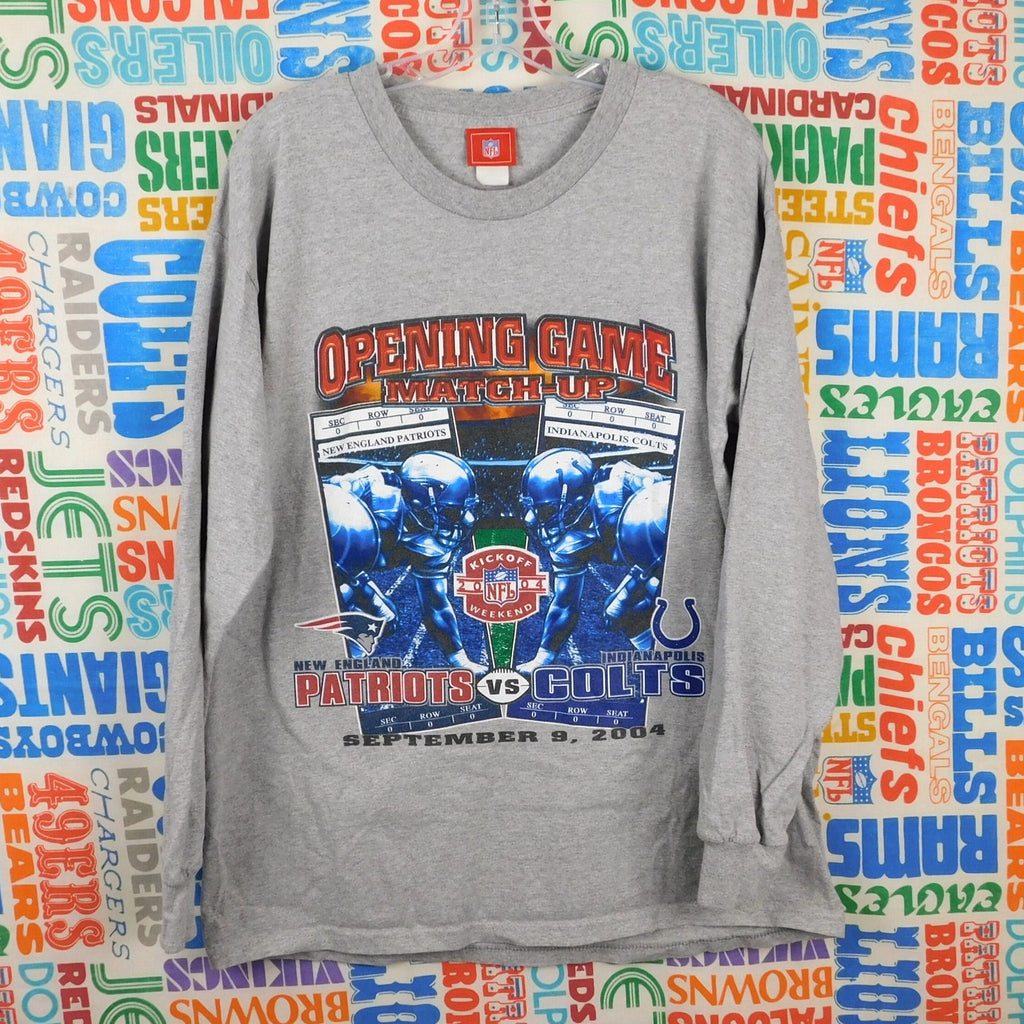 New England Patriots Opening Game 2004 Long Sleeve Tee - Size L