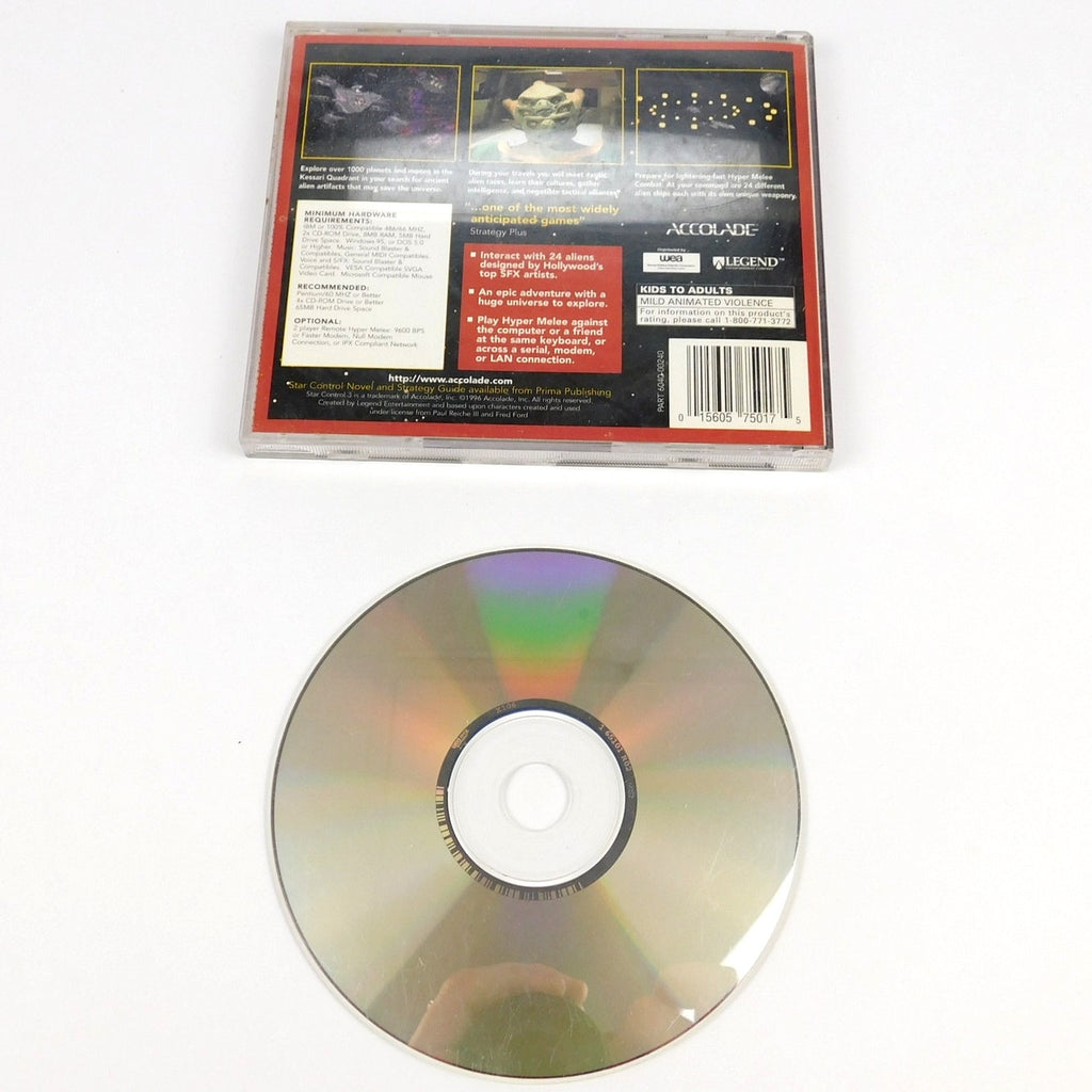 Star Control 3 PC CD ROM Game Tested Working Jewel Case Accolade 1996