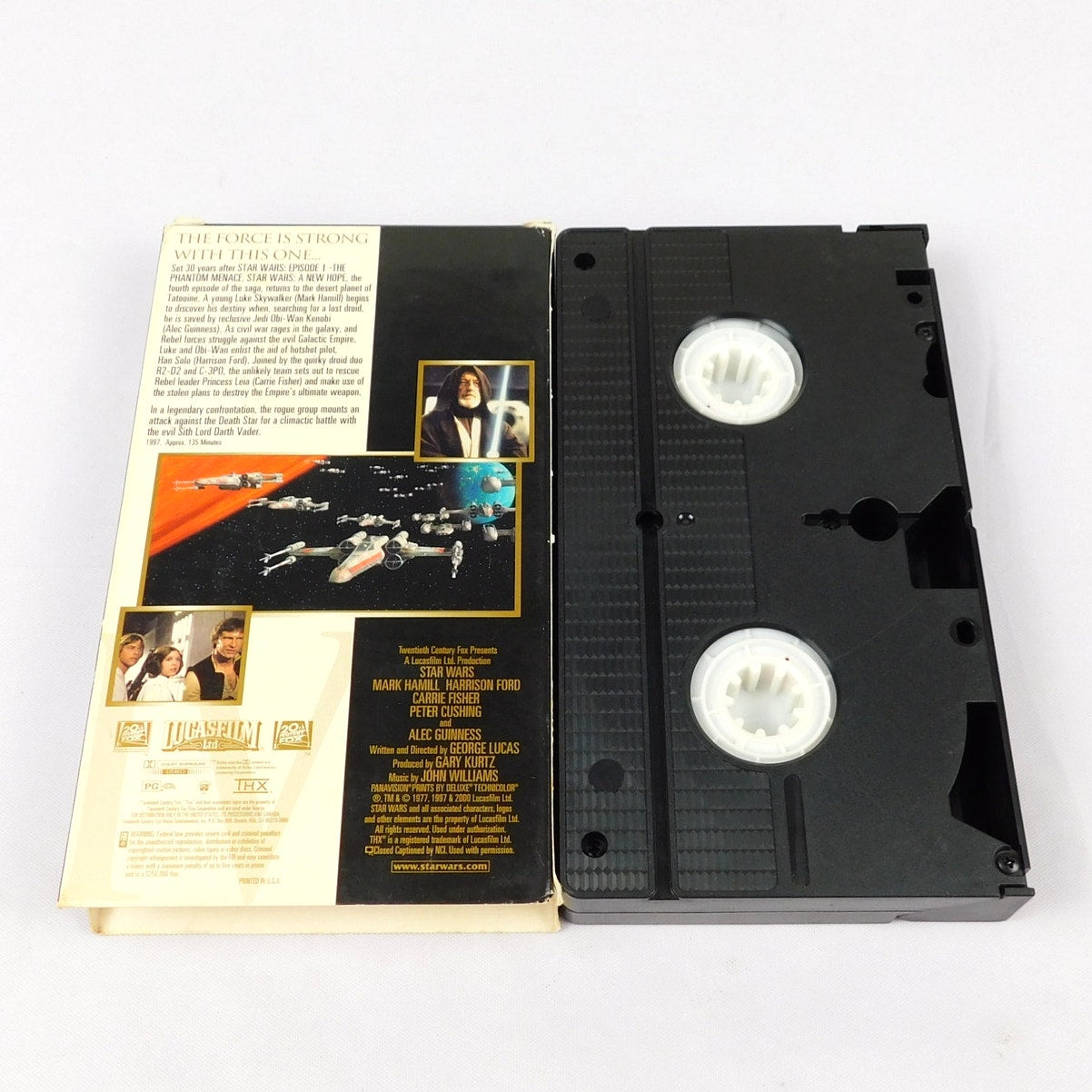 Star Wars A New Hope VHS Tape THX Remaster Tested Working 2000 Release Episode 4