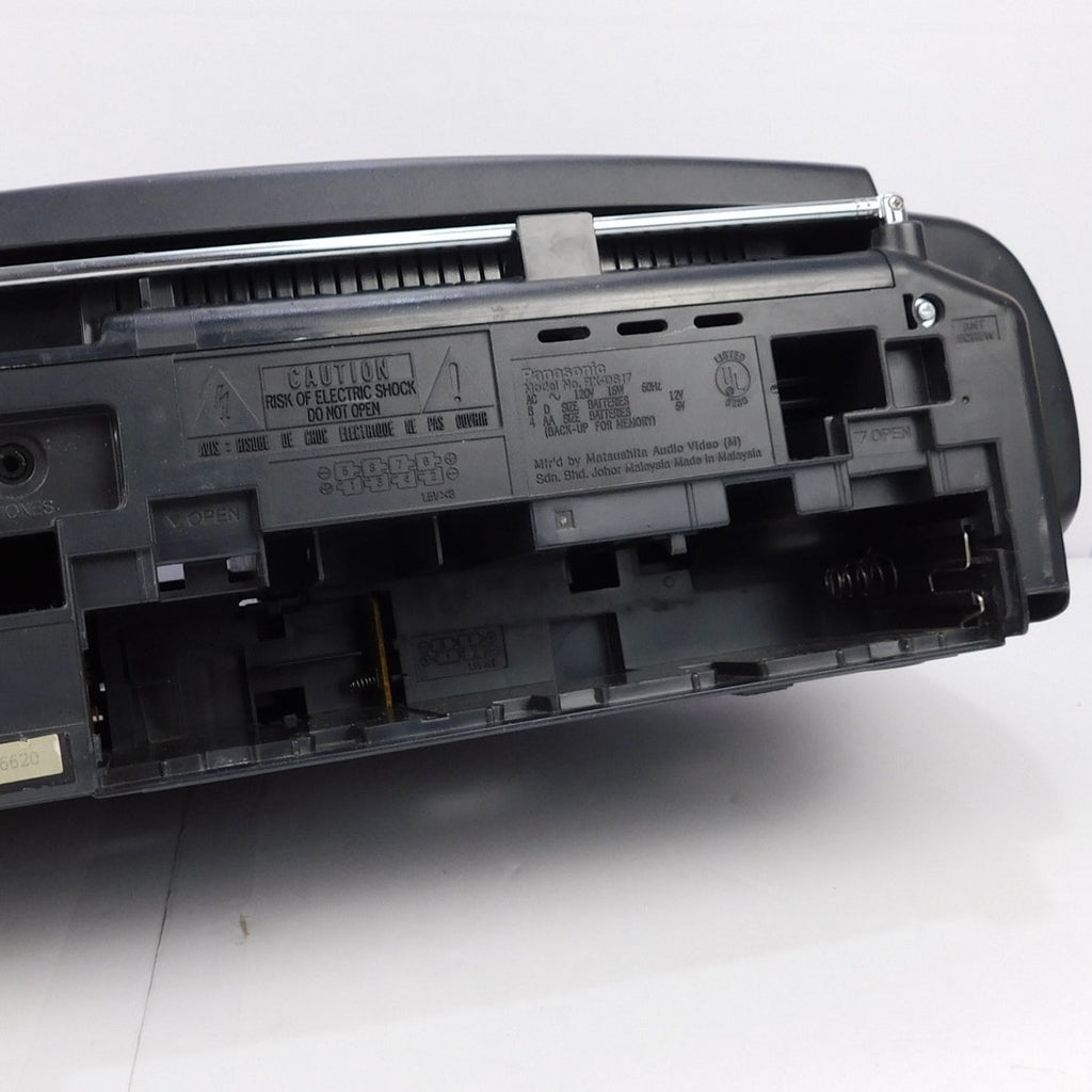 Panasonic RX-DS17 Portable Stereo Boombox CD Cassette Radio Front Loading Tested
