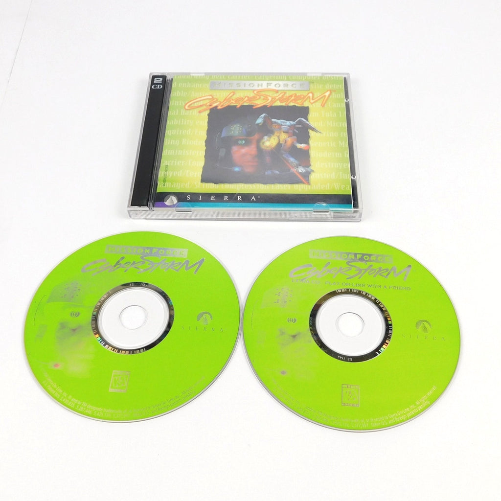 MissionForce CyberStorm PC CD-ROM Sierra 2 Disc Jewel Case Tested Windows 1996